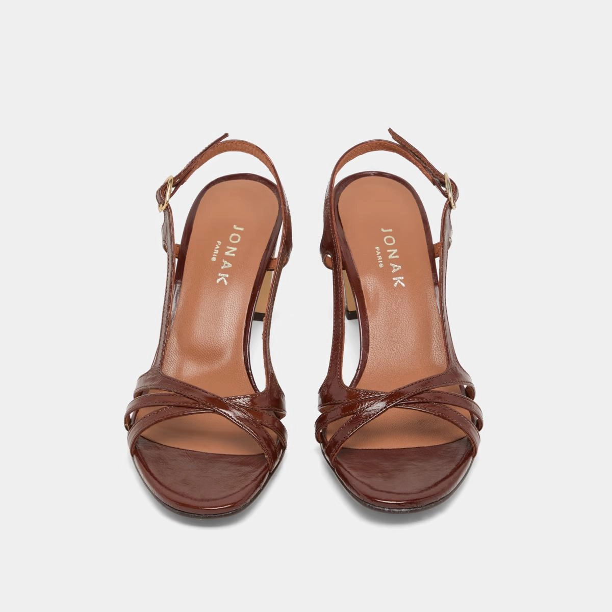 088- Vaiana Cuir Brillant Marron