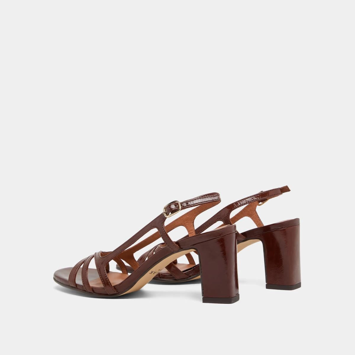 088- Vaiana Cuir Brillant Marron