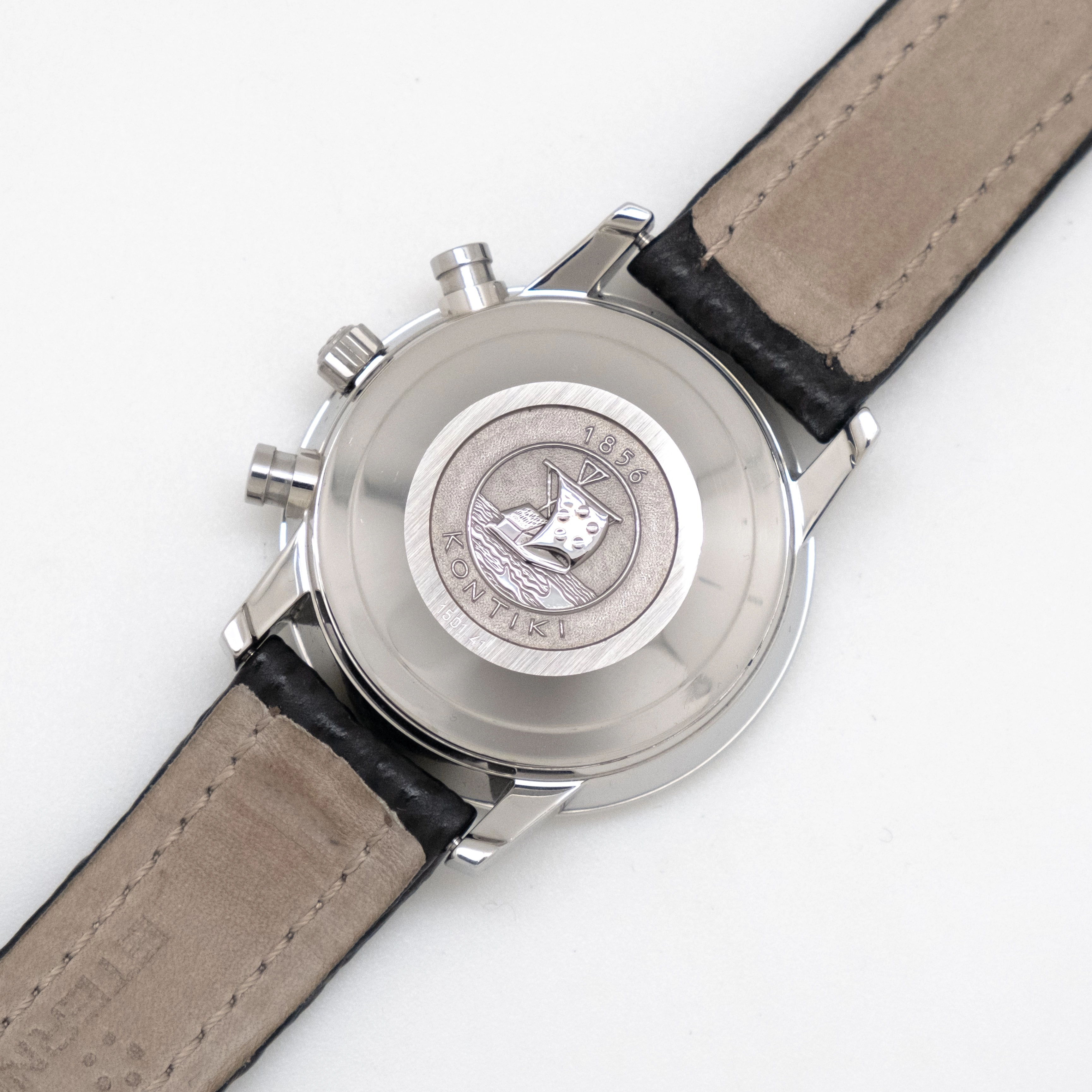 1990's era Eterna-Matic Kontiki Automatic Date Reference 674.1501.41S Stainless Steel Watch (# 14578)