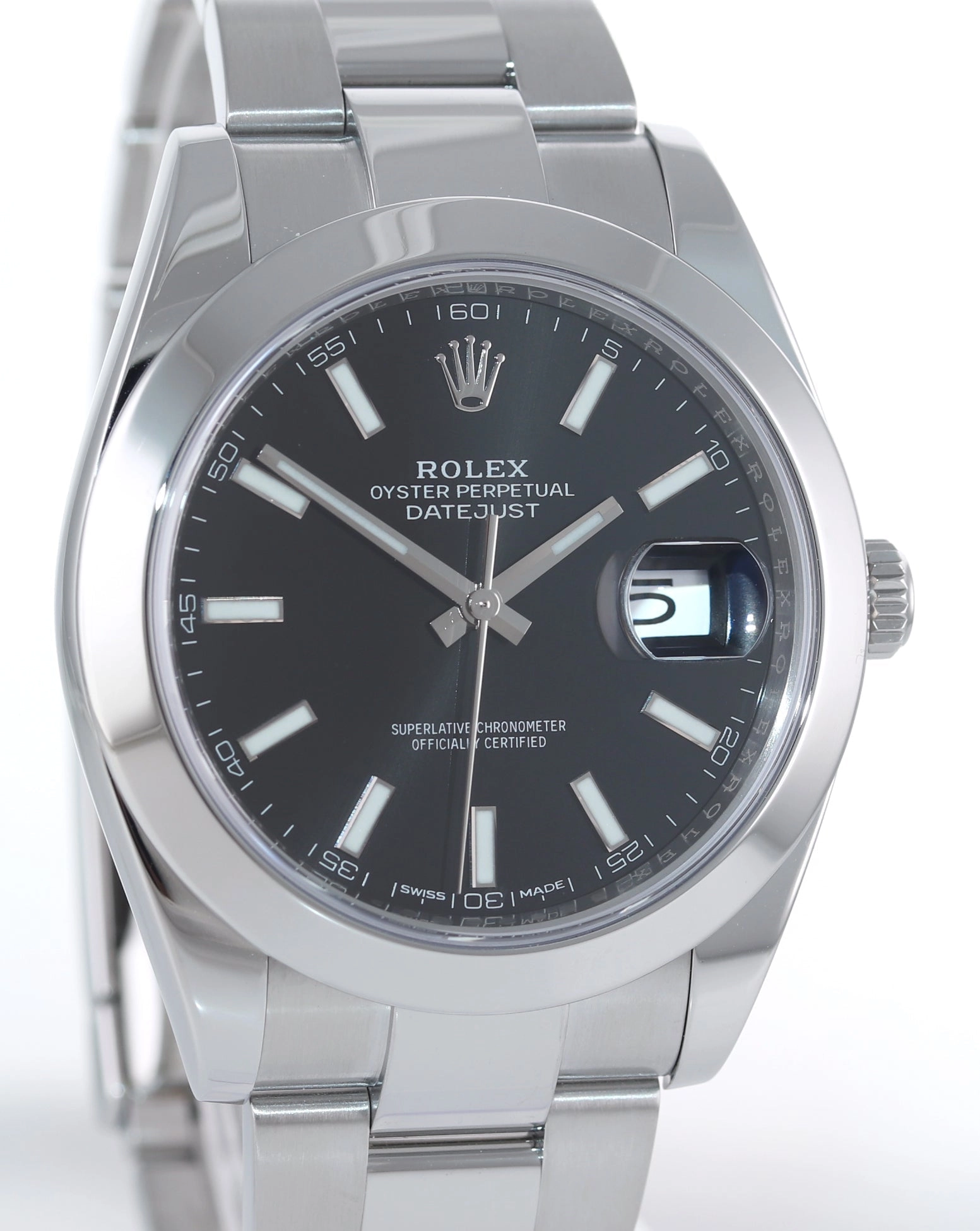 2020 MINT Rolex DateJust 41 Steel 126300 Black Dial Oyster 41mm Watch Box