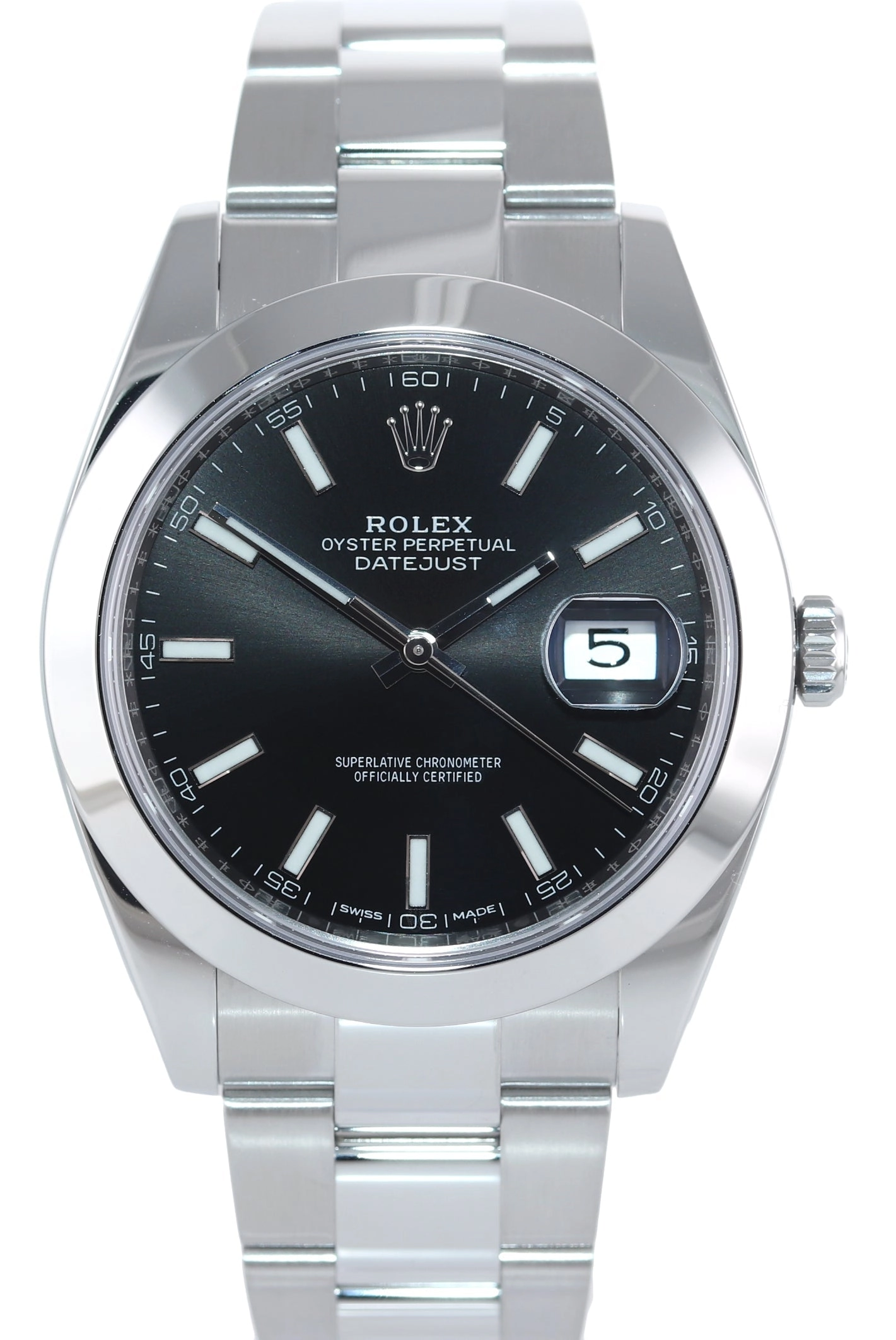 2020 MINT Rolex DateJust 41 Steel 126300 Black Dial Oyster 41mm Watch Box