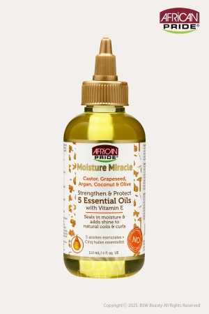 AFRICAN PRIDE MOISTURE MIRACLE STRENGTHEN & PROTECT 5 ESSENTIAL OILS 4oz