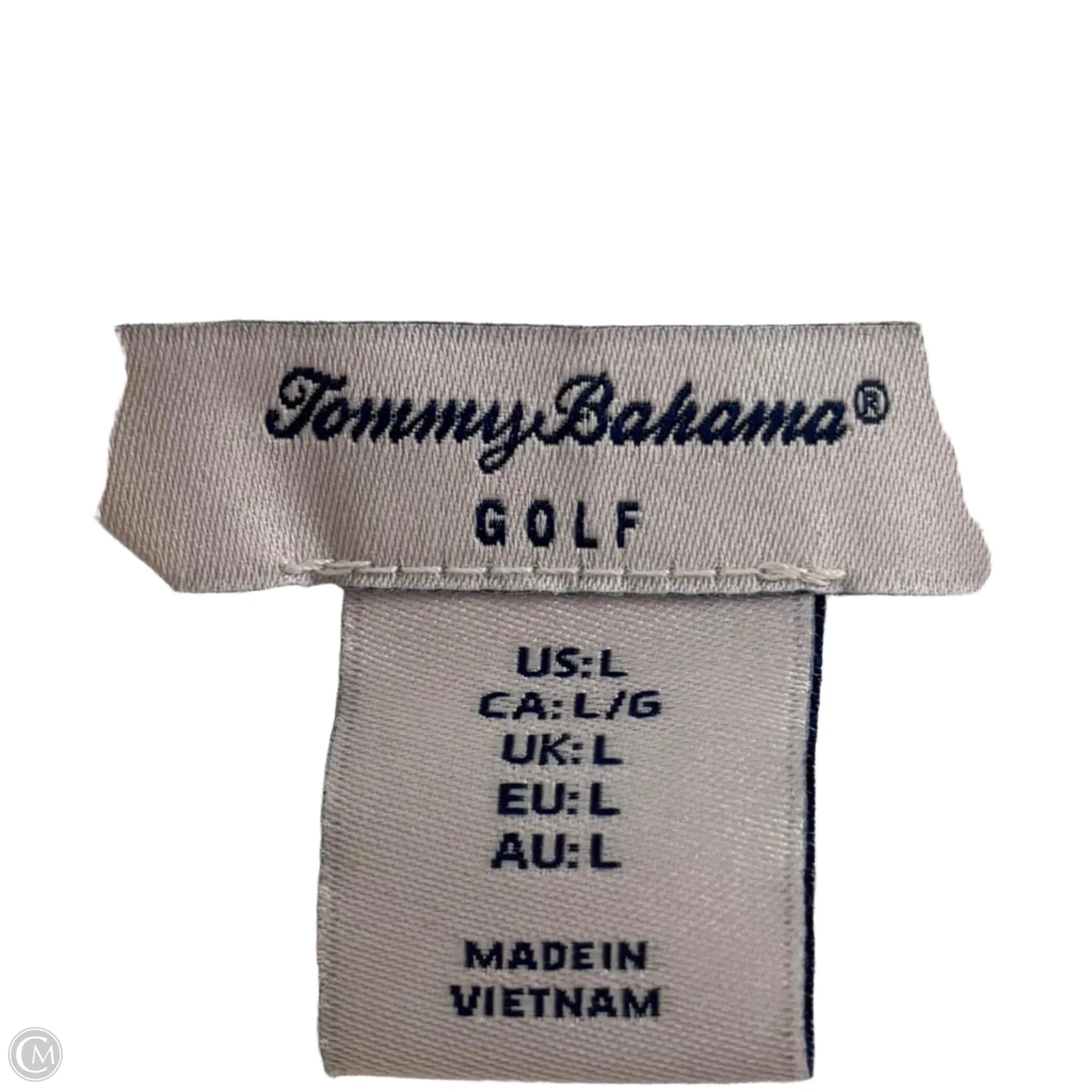 Athletic Top Long Sleeve Collar By Tommy Bahama In Multi-colored, Size: L
