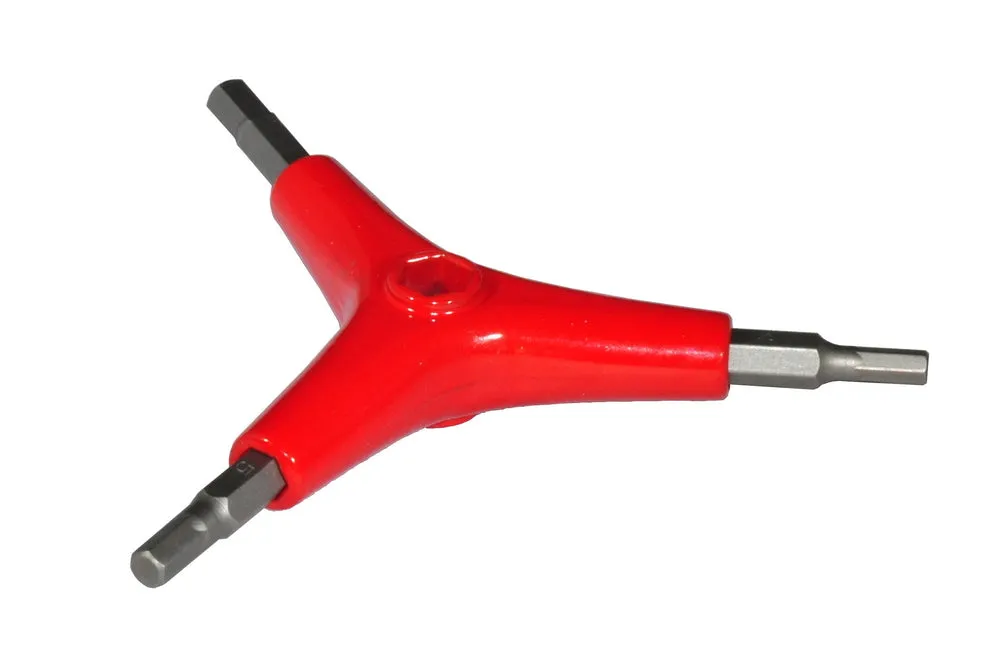 Bicycle Allen Wrench Tool - 3-Way Y Hex Key Wrench 4, 5, 6 mm
