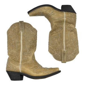 Boots Western By Clothes Mentor In Beige, Size:7