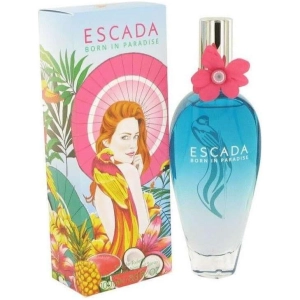 BORN IN PARADISE Escada women 3.3 oz 3.4 EDT perfume NEW IN BOX