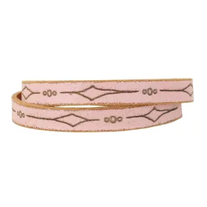 Double Wrap Laser Diamond Leather Bracelet