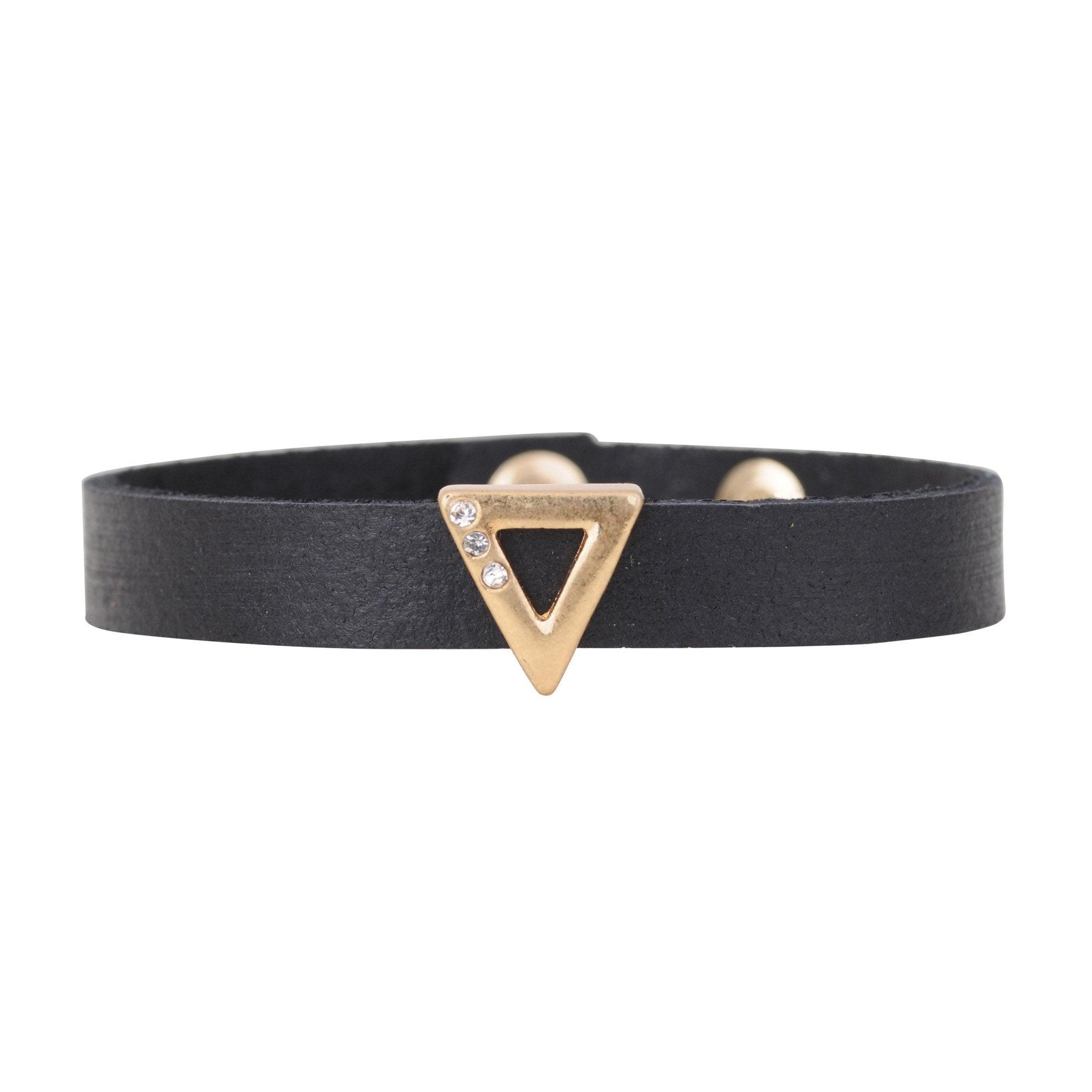 Golden Triangle Leather Strap