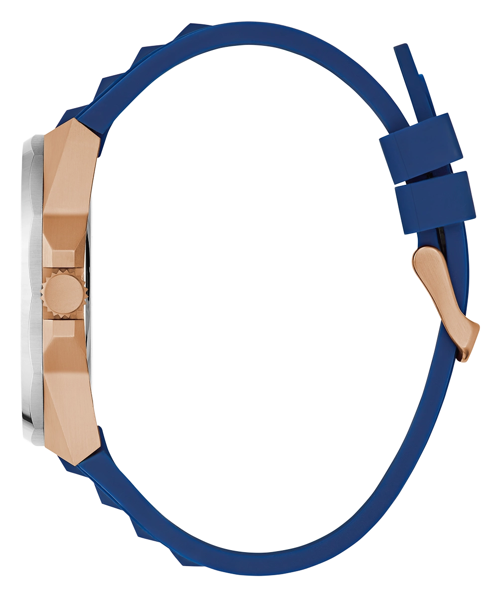 GUESS Mens Blue 2-Tone Multi-function Watch