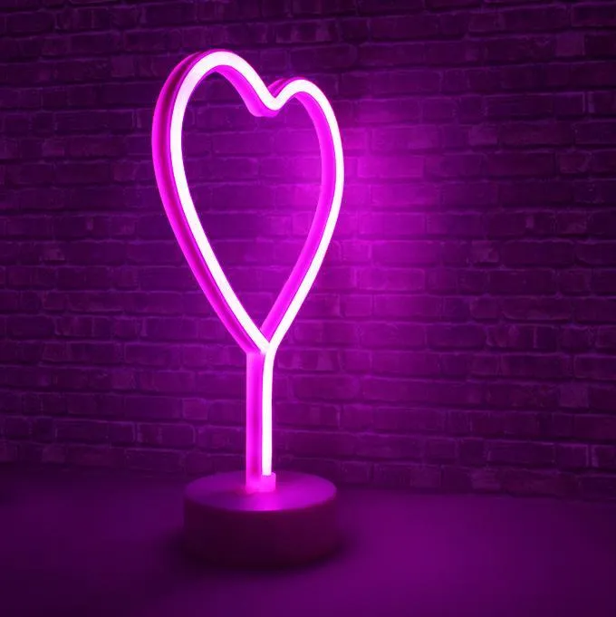 Hearth & Haven Decorative Fluorescent Light Neon Signs Home Decor