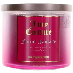 Juicy Couture 3 Wick Candle - Floral Fantasy Fine Fragrance Soy Wax Blend, 14.5 oz