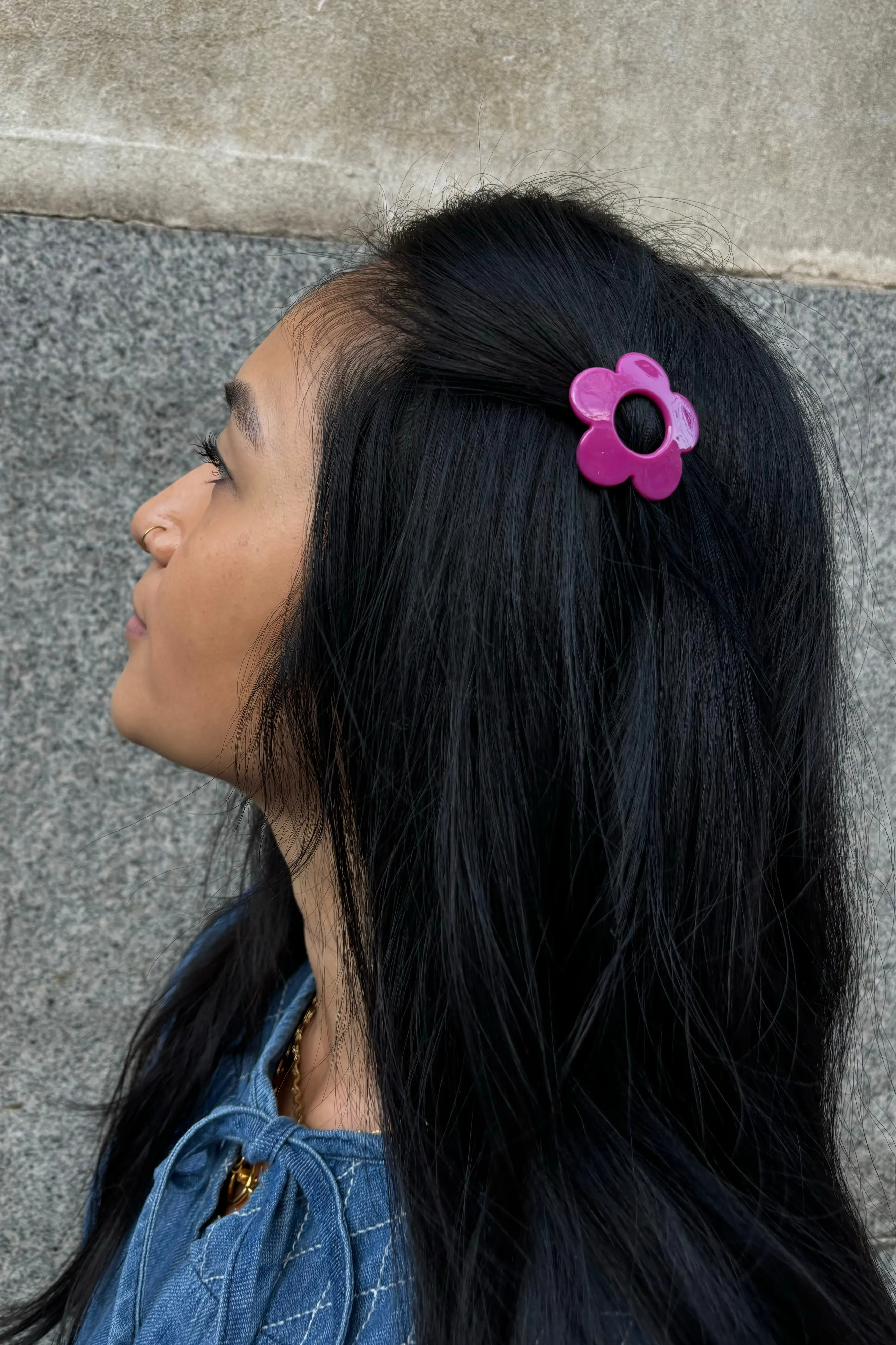 Mercantile Flower Pink Hair Clip