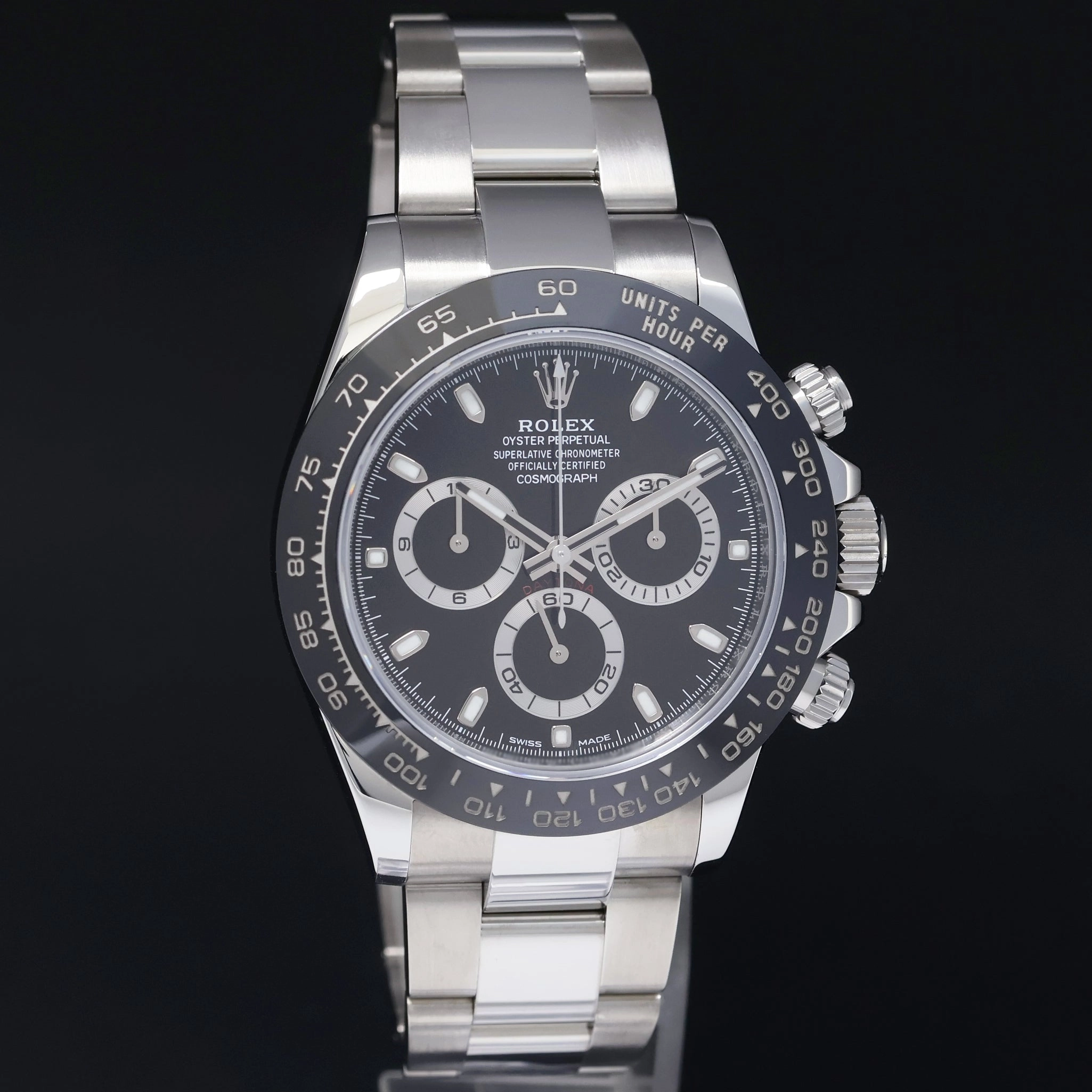 MINT PAPERS Rolex Daytona 116500LN Black Ceramic Steel 40mm Watch Box