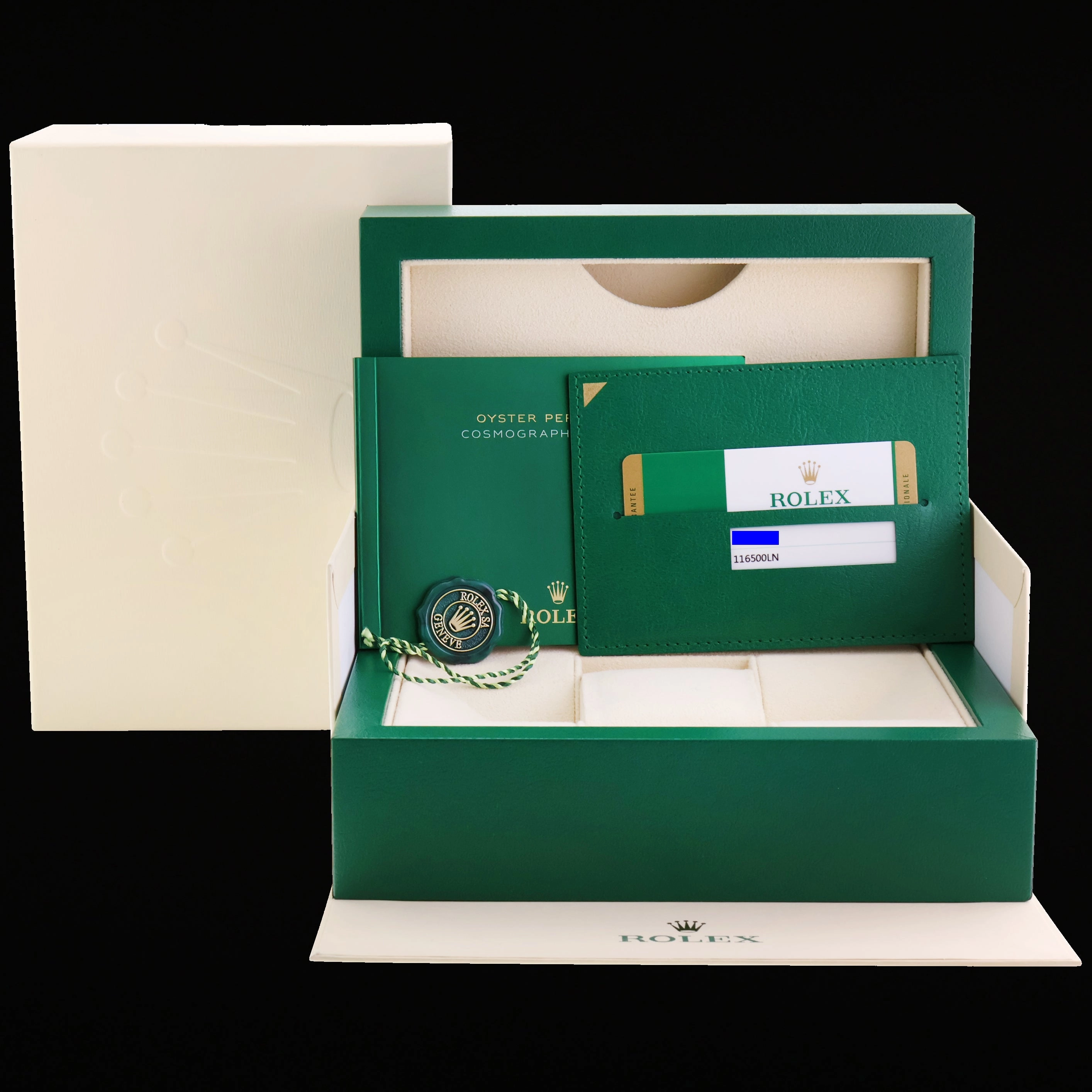 MINT PAPERS Rolex Daytona 116500LN Black Ceramic Steel 40mm Watch Box