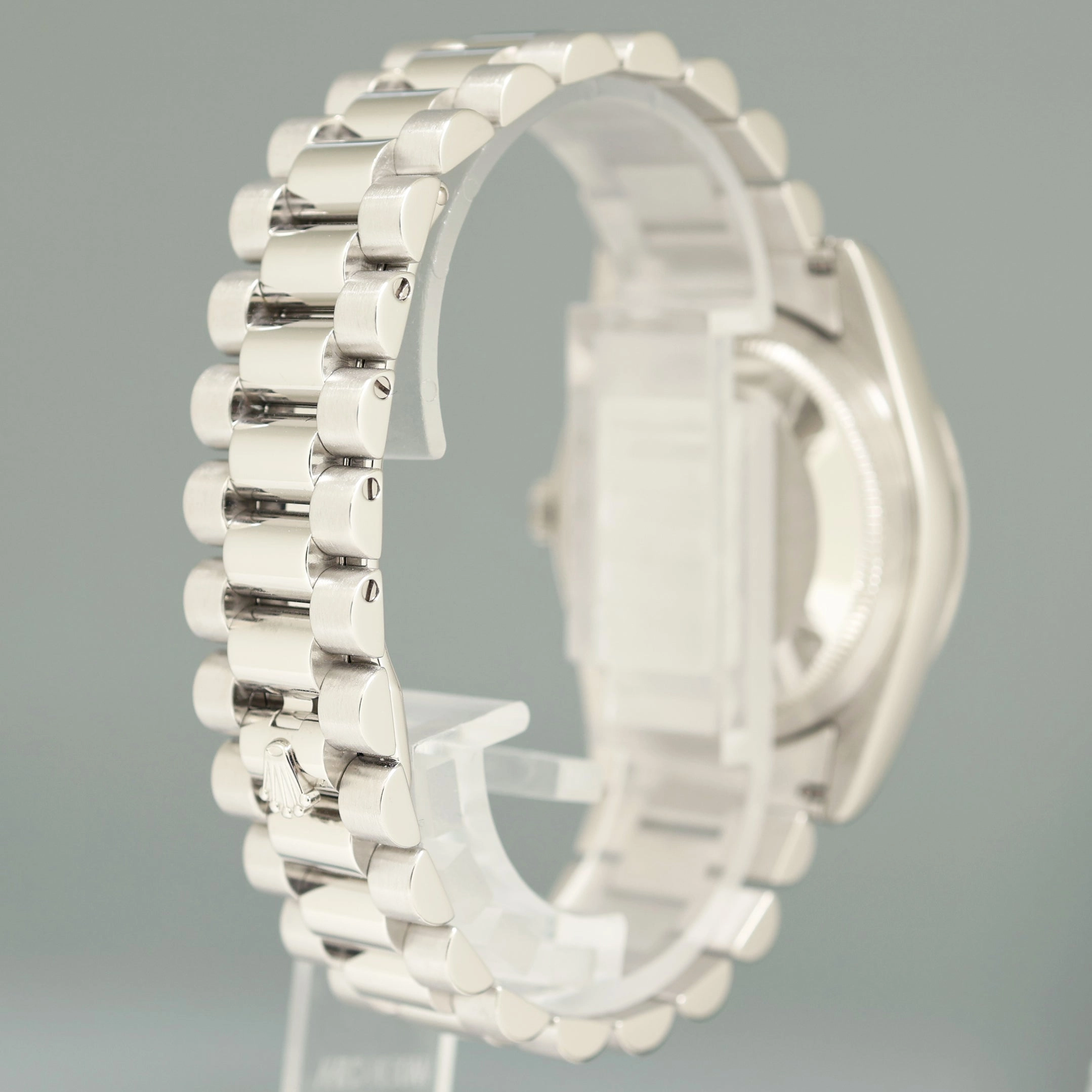 MINT Rolex Platinum Day Date President 118206 Teardrop Sapphire 36mm Watch Box