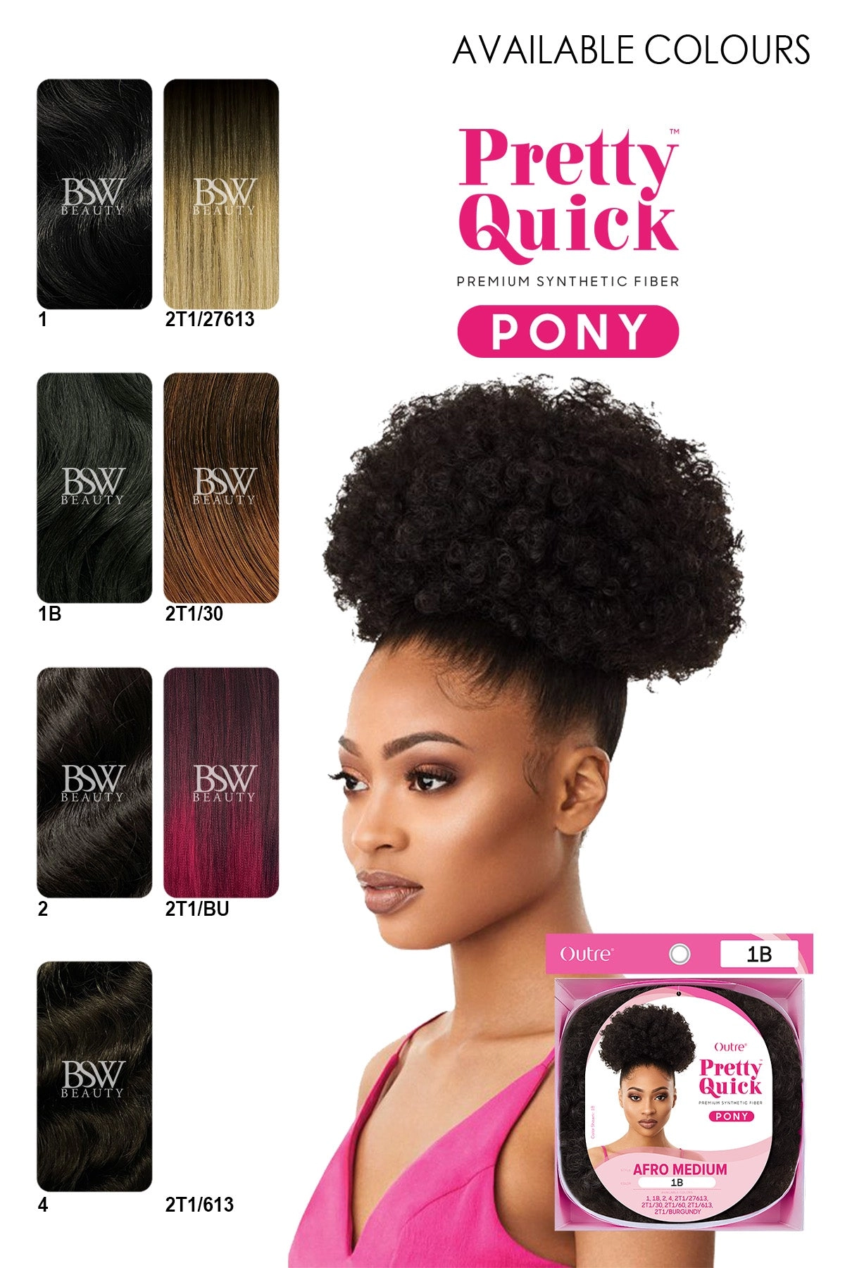 OUTRE PRETTY QUICK PONYTAIL AFRO MEDIUM