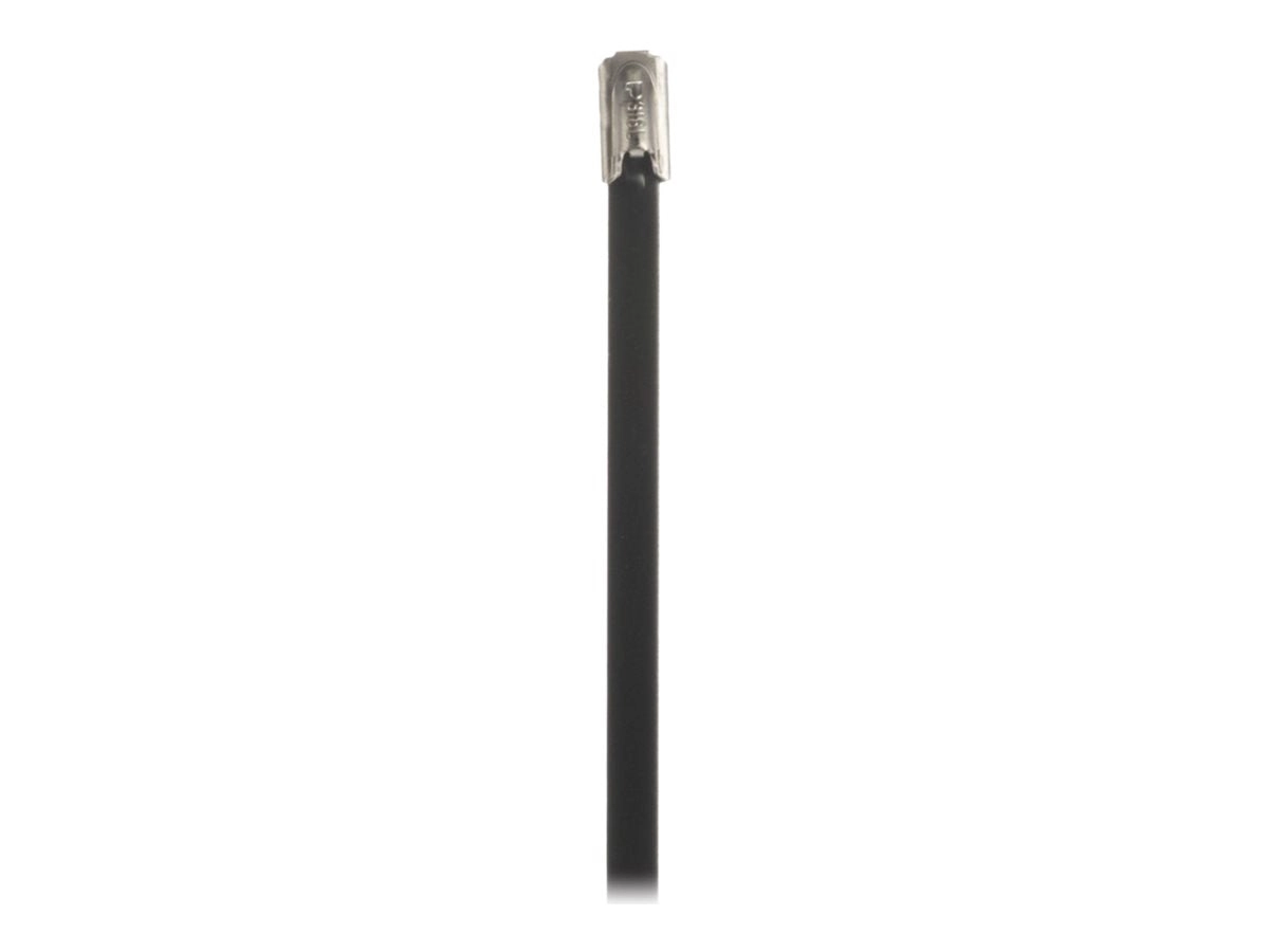 Panduit StrongHold - Cable locking tie - fully coated, heavy duty - indoor, outdoor - 10.5 in - black (pack of 50) IMLTFC69H-L6L