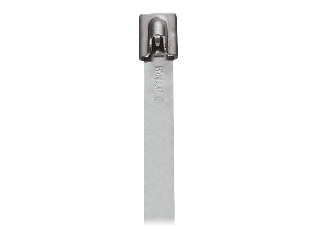 Panduit StrongHold - Cable locking tie - heavy duty - indoor, outdoor - 1.7 ft - metallic (pack of 50) IMLT152H-L