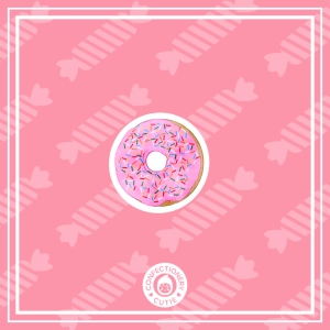 Pink Donut Sticker