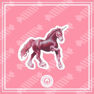 Pink Unicorn Sticker