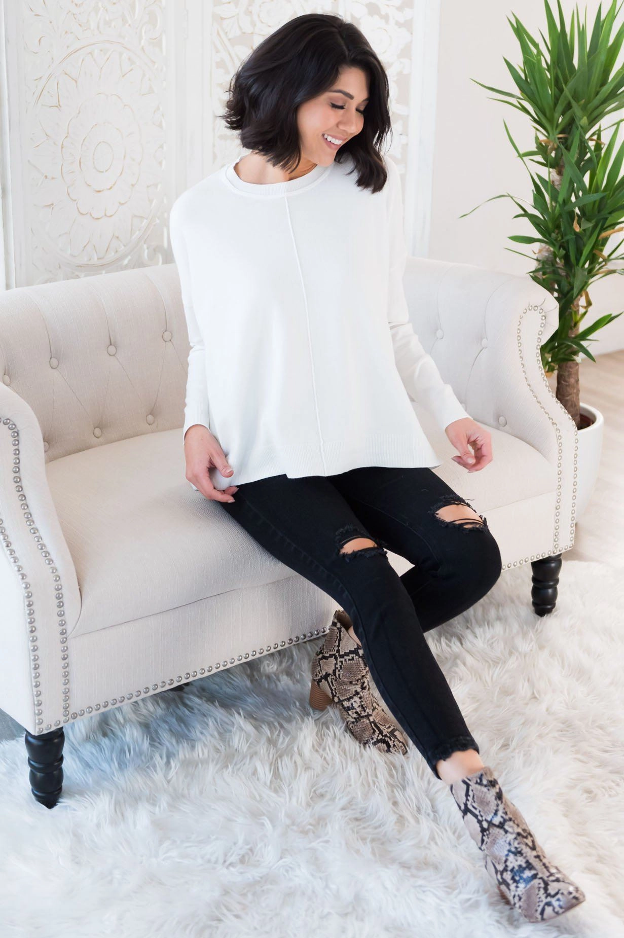 Pleasant Night Modest Sweater