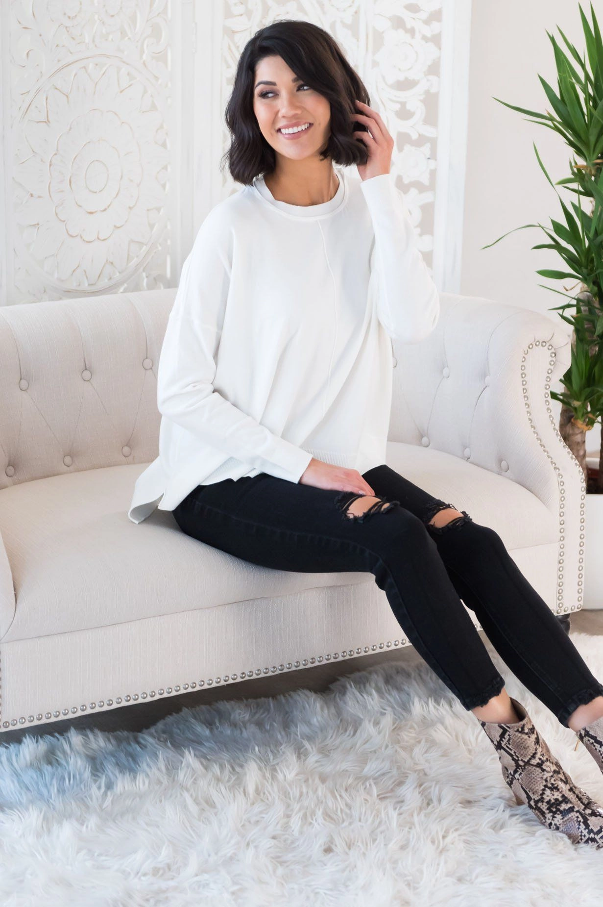Pleasant Night Modest Sweater