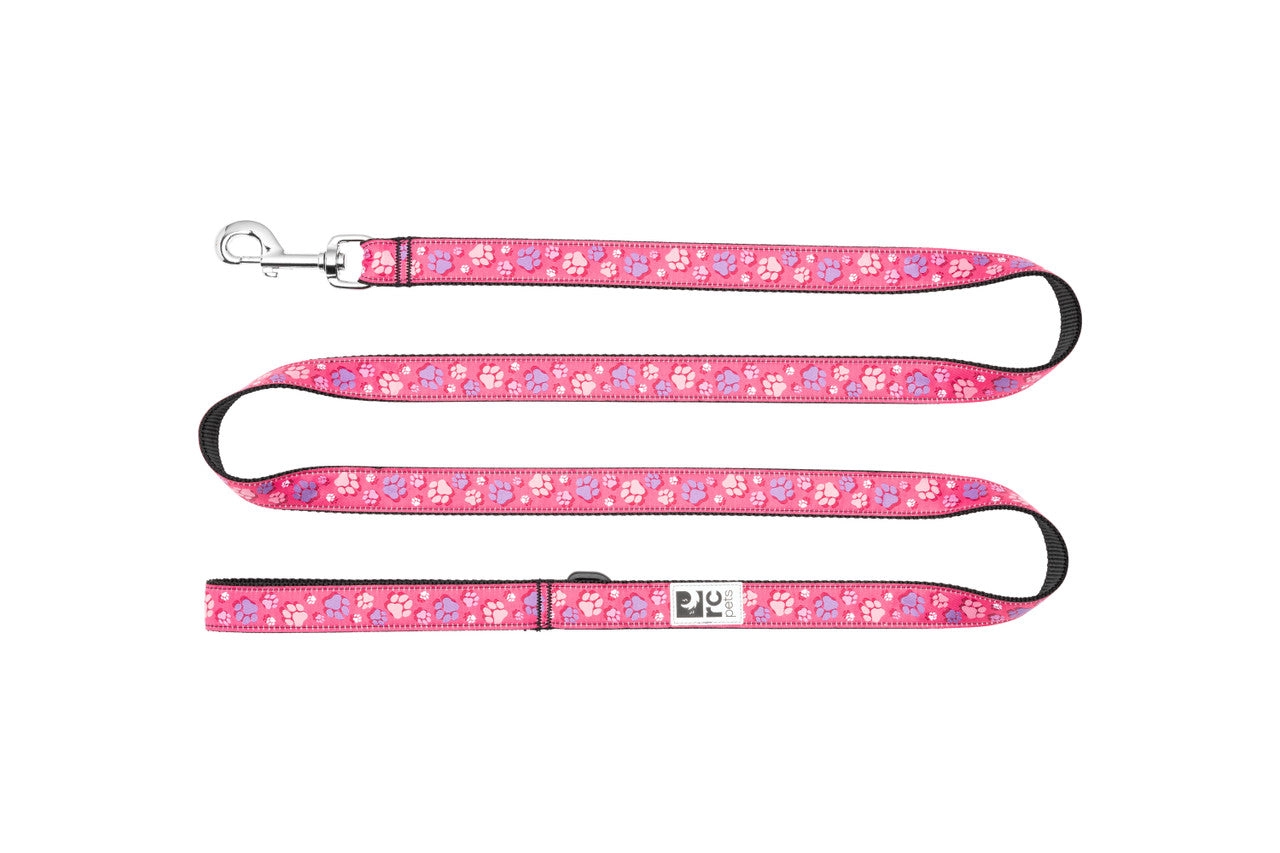 RC Pets Leash for Dogs in Fresh Tracks Pink Pattern