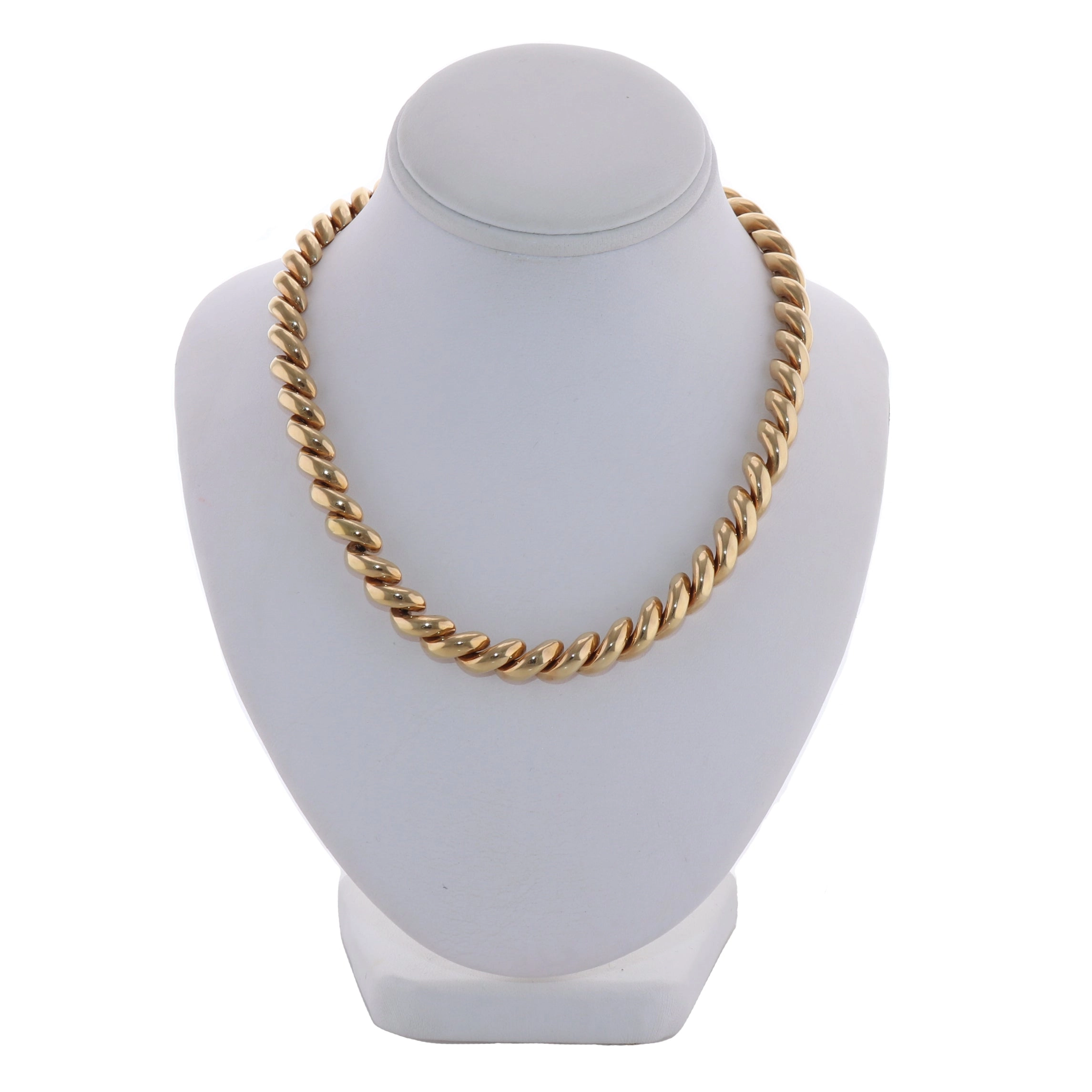 San Marco 50.83g 14k Yellow Gold Macaroni Link 16" Necklace