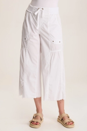 Seaver Poplin Wide Leg Crop Pant