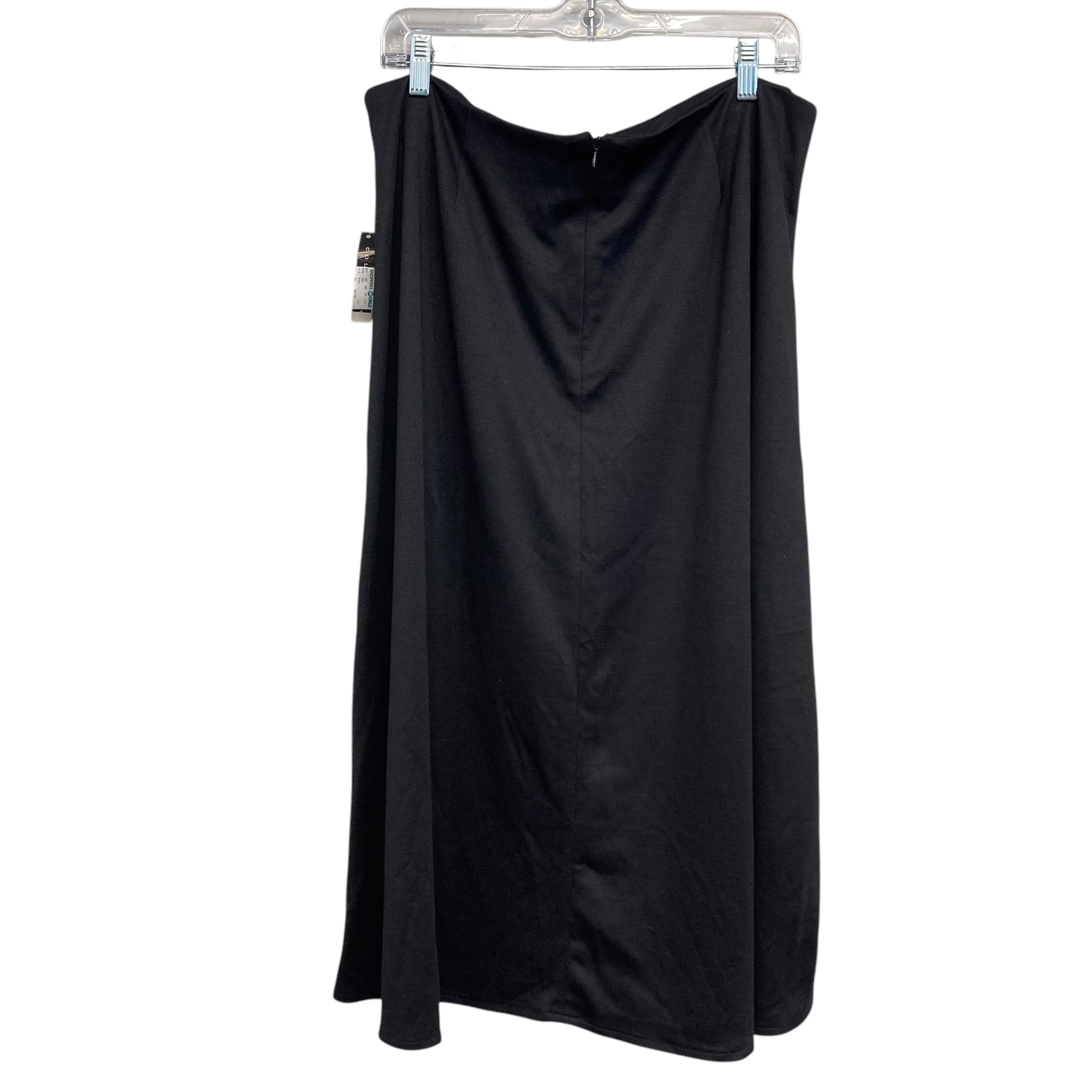 Skirt Midi By Courtenay In Black, Size:16