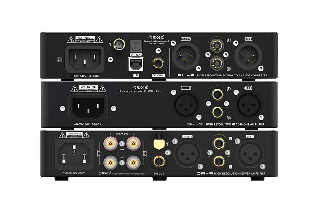 SMSL SU-9  SH9   DA9   XLR Cable stack