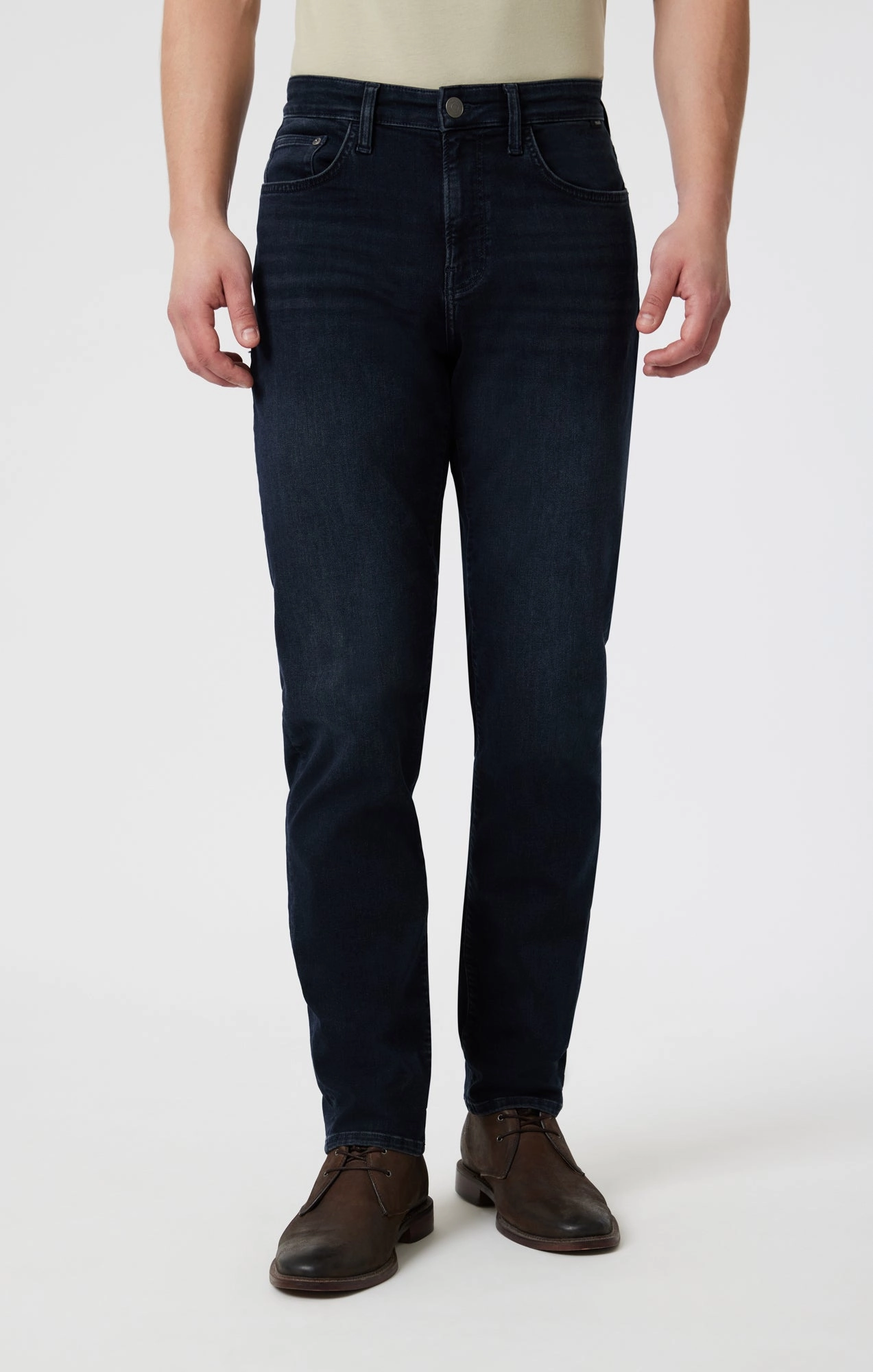 STEVE  ATHLETIC FIT IN BLUE BLACK BRUSHED SUPERMOVE