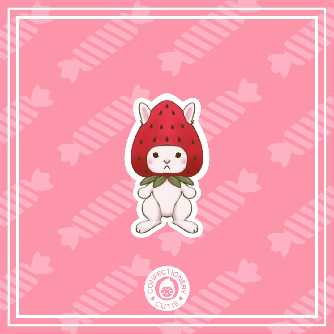 Strawbunnie Sticker