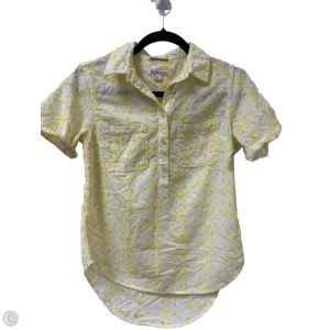 Top Short Sleeve By Merona In Yellow, Size: Xs
