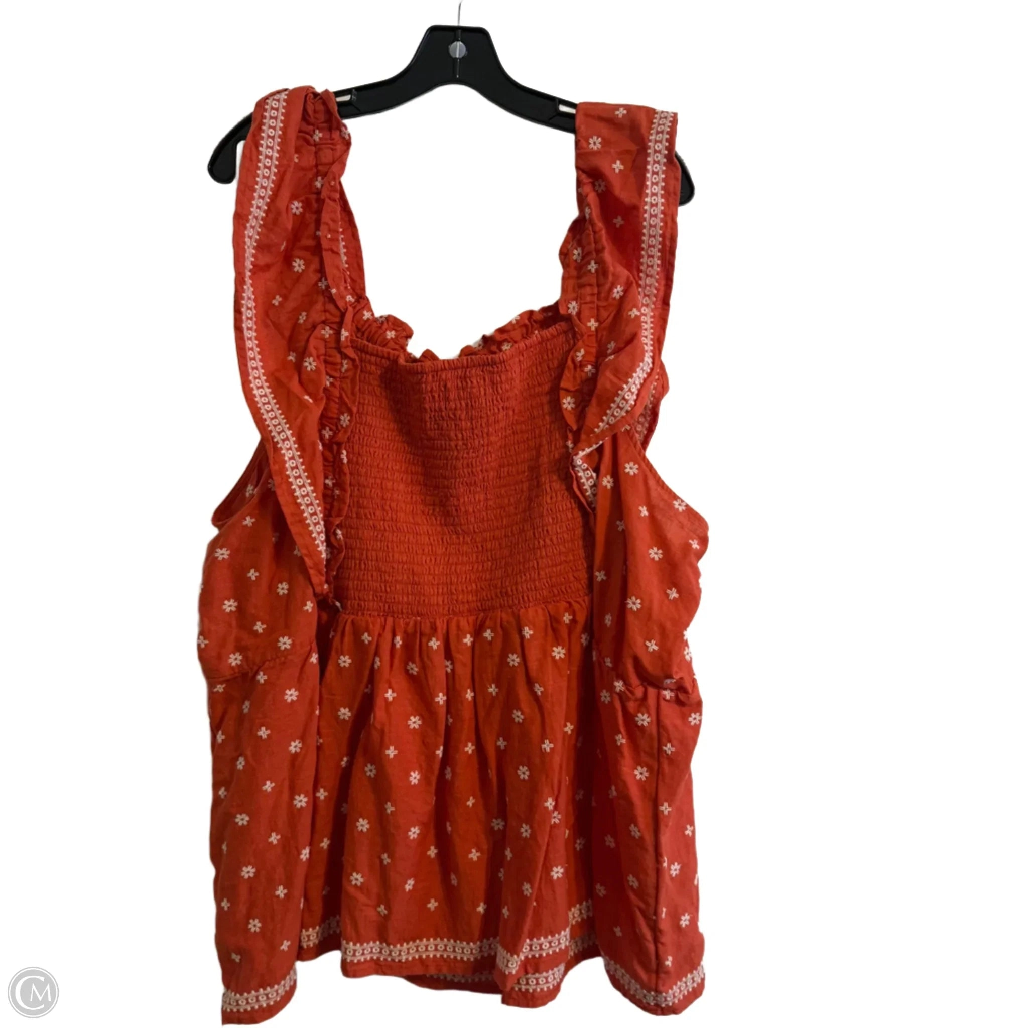 Top Sleeveless By Old Navy In Orange, Size: 4x