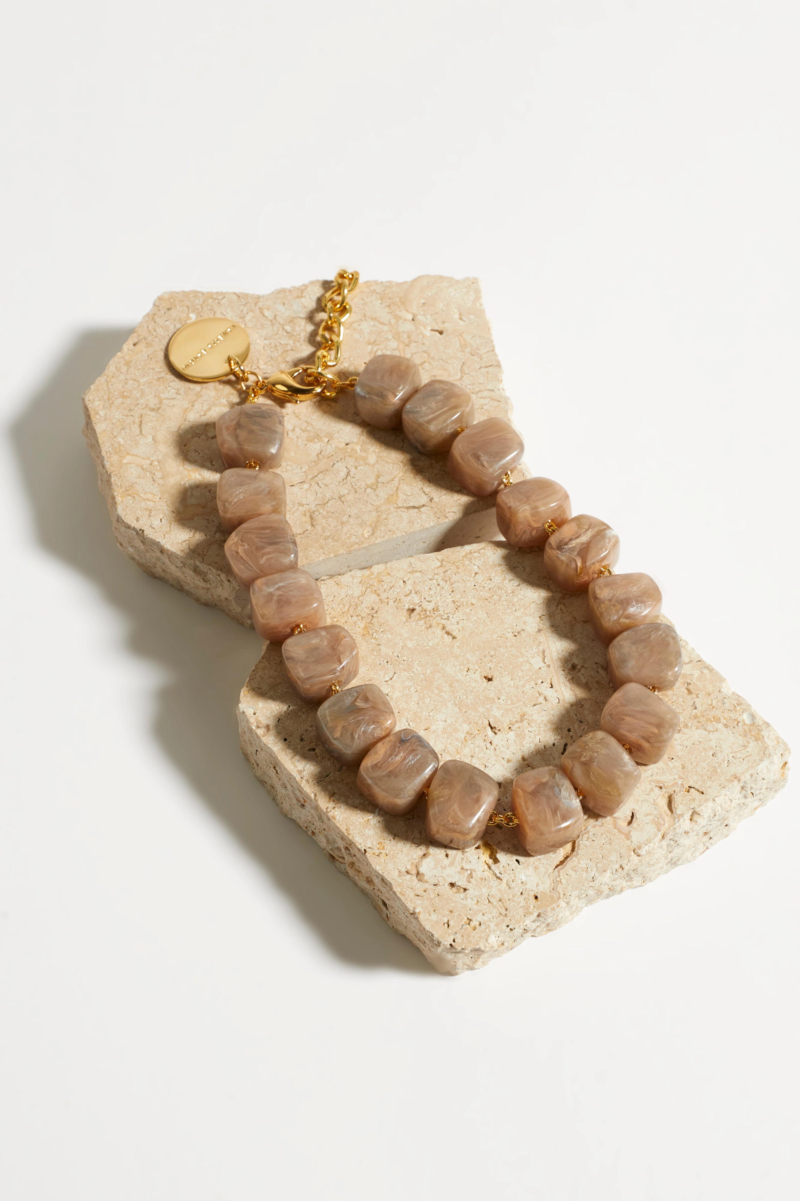 Vanessa Baroni Stone Necklace - Blush