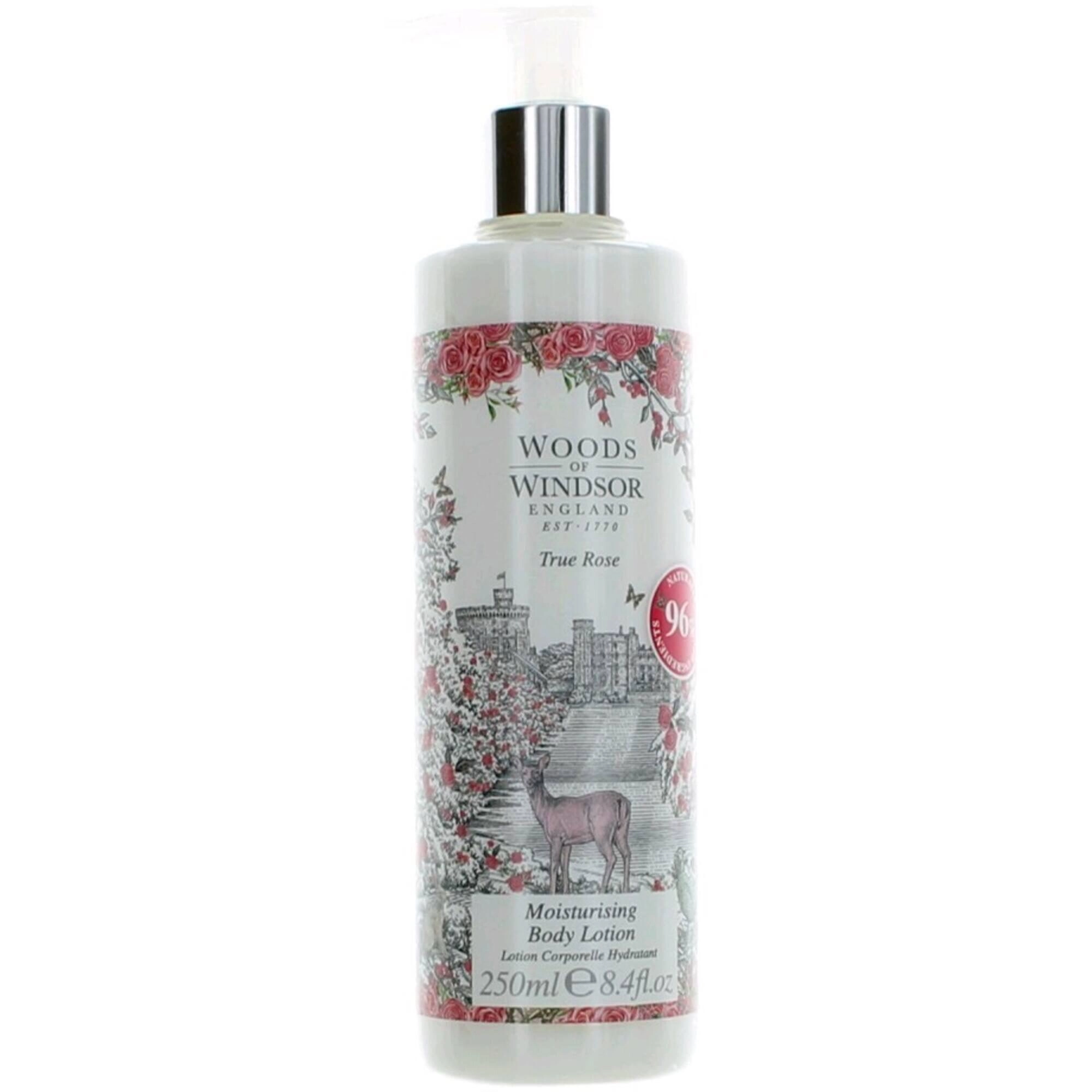 Woods Of Windsor Women's Moisturising Body Lotion - True Rose Floral Scent, 8.4 oz