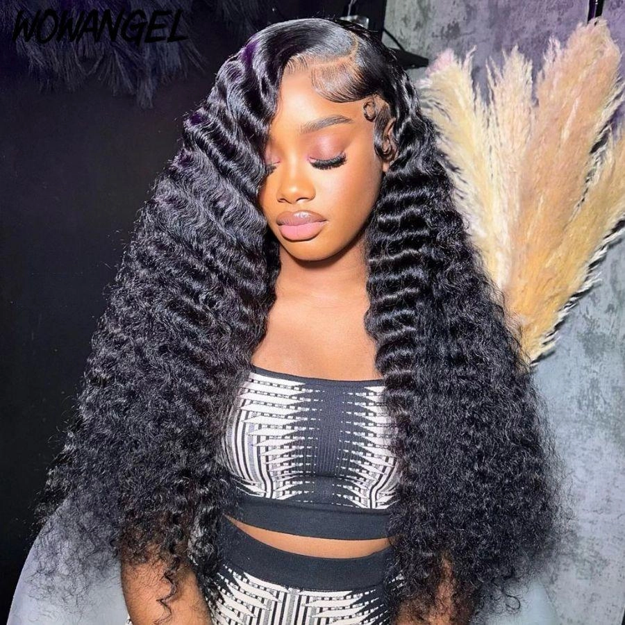 WOWANGEL 13X4 HD Full Lace Frontal Wig Deep Wave 180% Density | USA Overnight Shipping