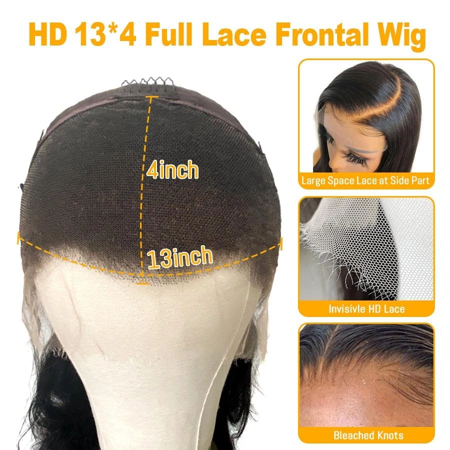 WOWANGEL 13X4 HD Full Lace Frontal Wig Deep Wave 180% Density | USA Overnight Shipping