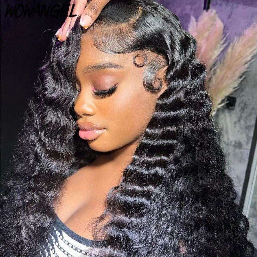 WOWANGEL 13X4 HD Full Lace Frontal Wig Deep Wave 180% Density | USA Overnight Shipping