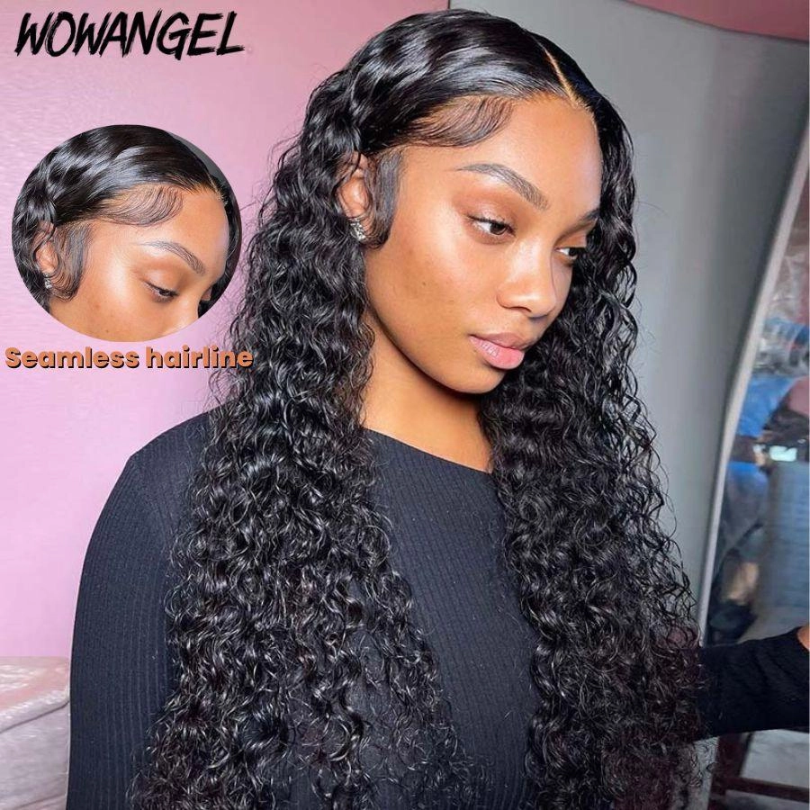 WOWANGEL Curly 13x4 Transparent Lace Full Frontal Wigs | USA Overnight Shipping
