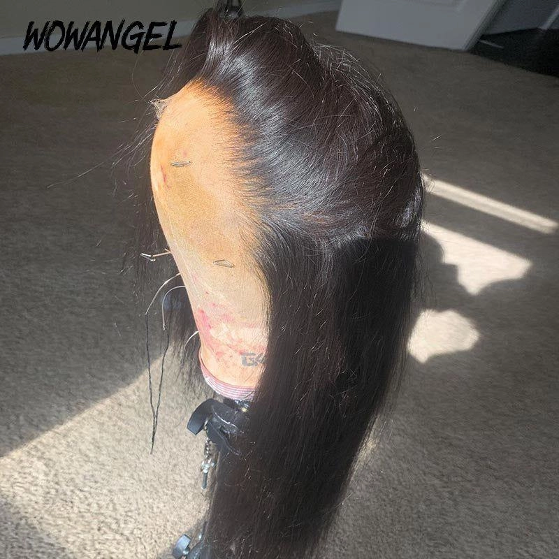 WOWANGEL Skinlike Real HD Full Frontal Lace Wig 13X4 Straight Clean Pre Plucked Hairline