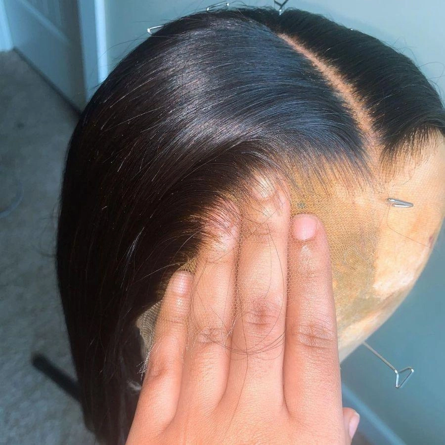 WOWANGEL Skinlike Real HD Full Frontal Lace Wig 13X4 Straight Clean Pre Plucked Hairline