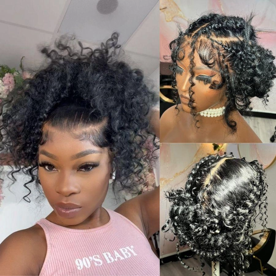 WOWANGEL Skinlike Real HD Full Lace Wig Curly Clean Hairline